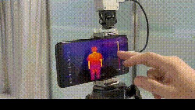 AI Infrared Thermal Sensor in action